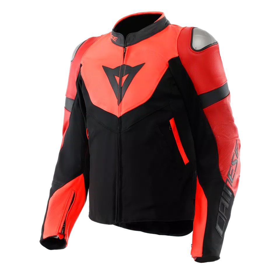 DAINESE レザージャケット サイズ50 ブラック/レッド Dainese - Iperattiva Leather-Textile Jacket – Ace Sports