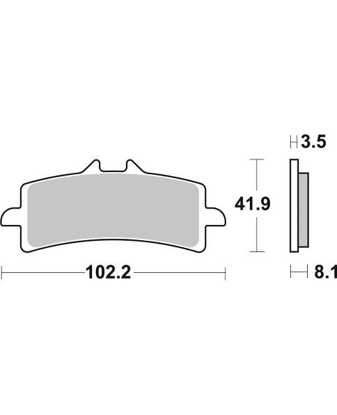 SBS - Brake Pads 845DS-1 (Front)