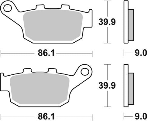 SBS - Brake Pads 881LS (Rear)