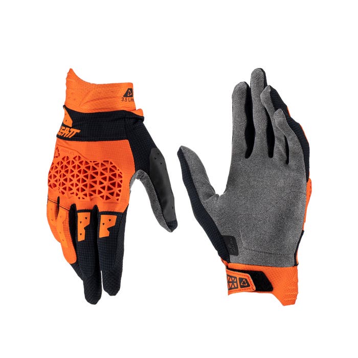 Biker Gloves Orange Mountain Bike Gloves Leatt Moto Lite Gloves