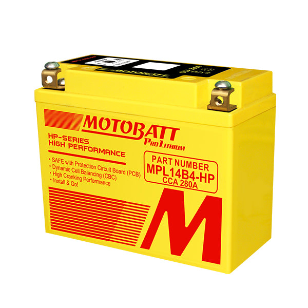 Motobatt MPL14B4-HP Lithium Battery – Ace Sports