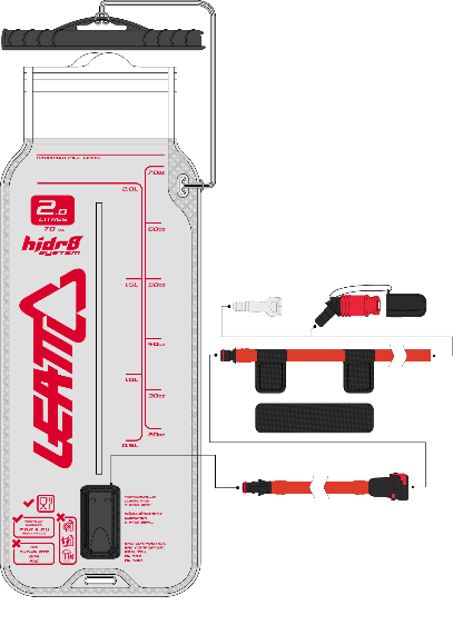 Leatt - 2.0L Bladder Flat Cleantech