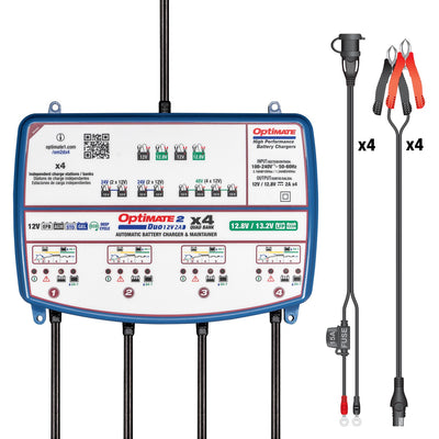 TecMate - OptiMATE 2 Duo x 4 BANK