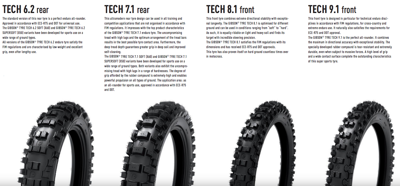 Gibson - Tech Enduro FIM Tyre