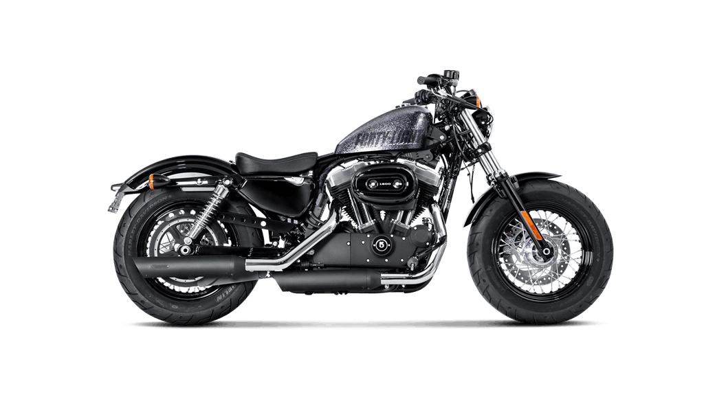 Akrapovič - Harley-Davidson Sportster XL1200V Seventy-Two 2014 Slip-On Exhaust (Black)