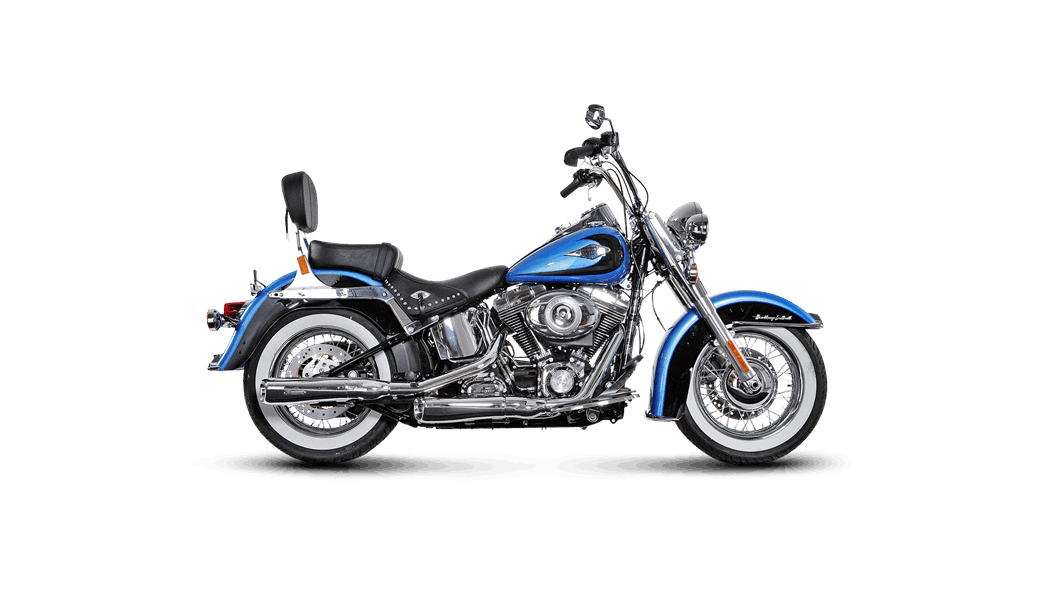 Akrapovič - Harley-Davidson Softail FXST Standard 2007 Slip-On Exhaust (Chrome)