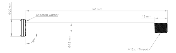 Burgtec - Santa Cruz Axle (Rear)