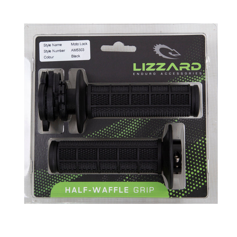 Lizzard - Moto Lock Half-Waffle Grips