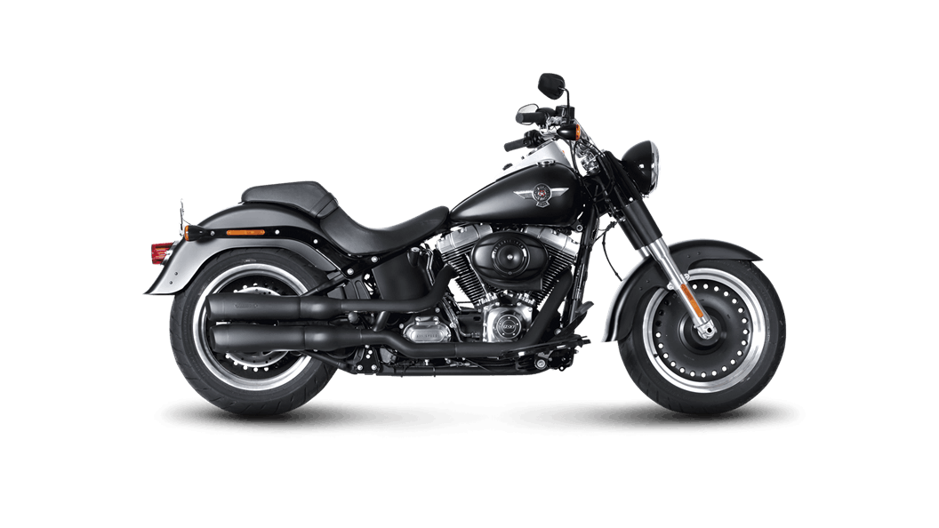 Akrapovič - Harley-Davidson Softail FLSTF Fat Boy 2007 Slip-On Exhaust (Black)