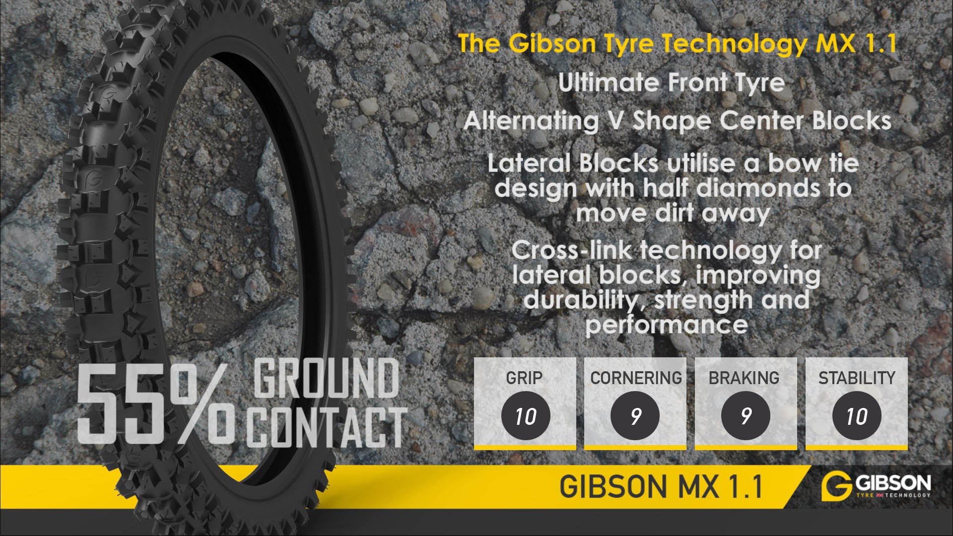 Gibson - MX 1.1 Front Tyre